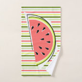 Watermeloenslijmstripe dunne handdoek (Handdoek)