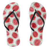 Watermeloenslijppatronen teenslippers (Voetbed)