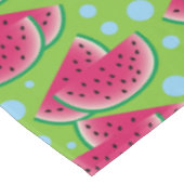 Watermeloenslikken op groen met blauwe Stippen Tafelkleed (Gekanteld)