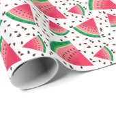 Watermeloenslikken van zeekool en fruitpatroon cadeaupapier (Rol Hoek)