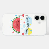 Watermeloensnijd, tekst, "Ik hou van de zomer" Case-Mate iPhone Case (Achterkant (horizontaal))