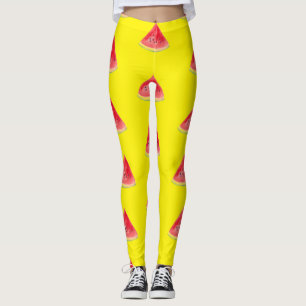 Watermeloensoort zomer Voedsel tropisch patroon Leggings