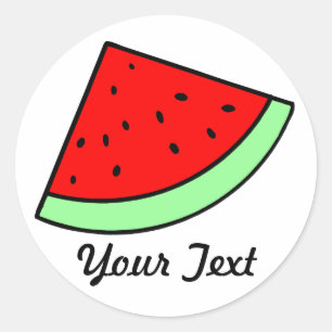 watermeloensticker (LICHT) Ronde Sticker