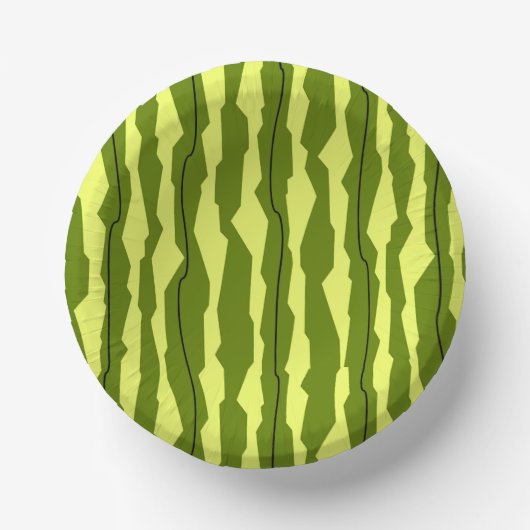 Watermeloenstripe Papieren Kommen (Voorkant)