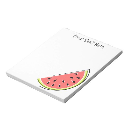 Watermeloenswittekst Notitieblok (Linkerzijde)