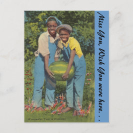 Watermeloentijd in Dixieland Briefkaart