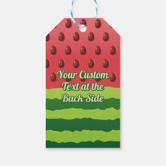 Watermeloenvlag Cadeaulabel (Achterkant)