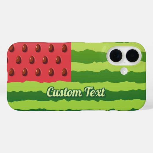 Watermeloenvlag Case-Mate iPhone Case (Achterkant (horizontaal))