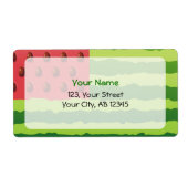 Watermeloenvlag Etiket (Voorkant)