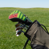 Watermeloenvlag Golfheadcover (Insitu)