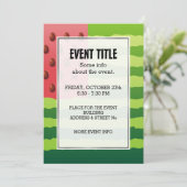 Watermeloenvlag Kaart (Staand voorkant)