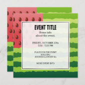 Watermeloenvlag Kaart (Voorkant / Achterkant)