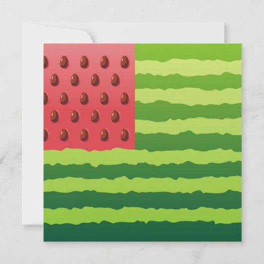 Watermeloenvlag Kaart (Achterkant)