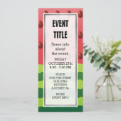 Watermeloenvlag Kaart (Staand voorkant)