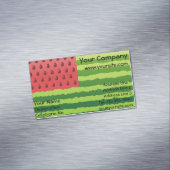 Watermeloenvlag Magnetisch Visitekaartje (Voorbeeld)