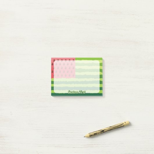 Watermeloenvlag Post-it® Notes (Op bureau)