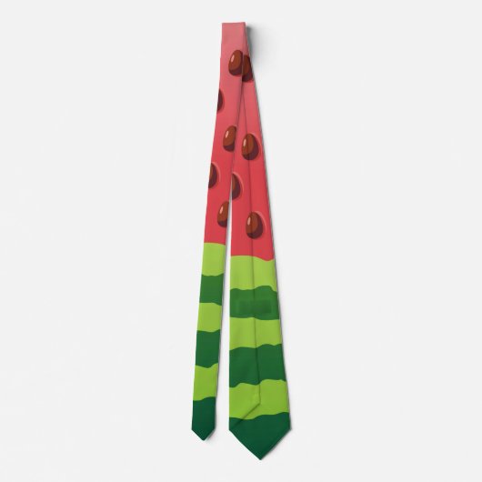 Watermeloenvlag Stropdas (Achterkant)