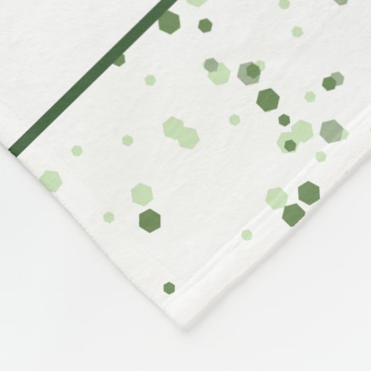 Watermeloenvruchtenplakjes en groene Stippen met t Fleece Deken (Hoek)