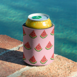 Watermeloenwiggen Koelbox (roze, rood & groen) Blikjeskoeler
