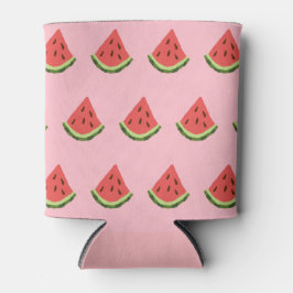 Watermeloenwiggen Koelbox (roze, rood & groen) Blikjeskoeler