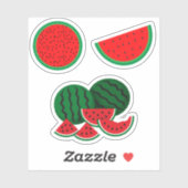 Watermeloenwiggen Sticker (Vel)