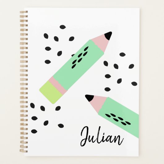 Watermeloenzaad Terug naar de Kinder naam van de s Planner (Voorkant)