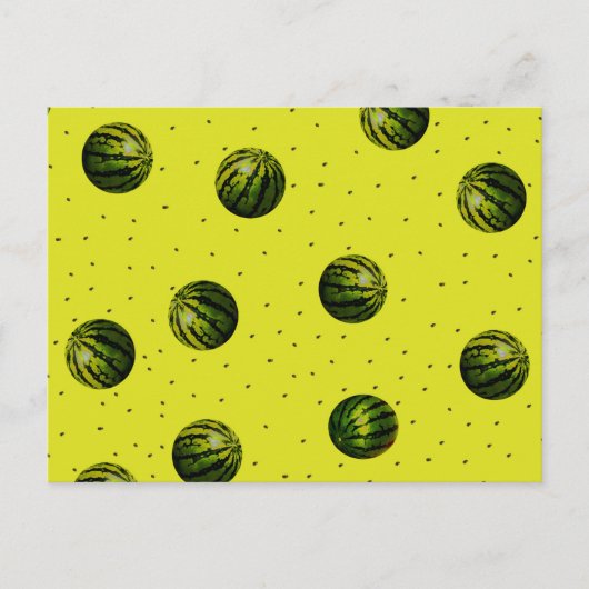 watermelogeel met zaden briefkaart (Voorkant)