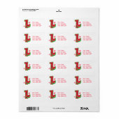 Watermelon 1st Birthday Etiket (Full Sheet)