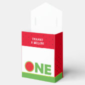 Watermelon 1st Birthday Party Gable Box for girl Bedankdoosjes (Geopend)