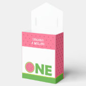 Watermelon 1st Birthday Party Gable Box for girl Bedankdoosjes (Geopend)