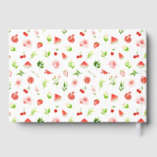 Watermelon and Pomegranate Baby Shower Gastenboek (Achterkant)