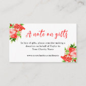 Watermelon and Pomegranate Birthday A Note On Gift Informatiekaartje (Voorkant)