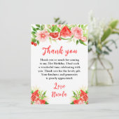 Watermelon and Pomegranate Birthday Bedankkaart (Staand voorkant)