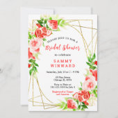 Watermelon and Pomegranate Bridal Shower Kaart (Voorkant)