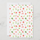 Watermelon and Pomegranate Bridal Shower Kaart (Achterkant)