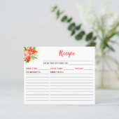 Watermelon and Pomegranate Recipe Card (Staand voorkant)