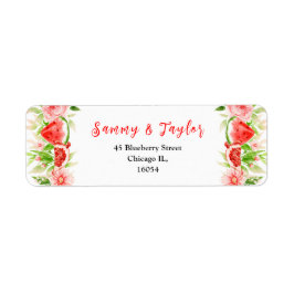 Watermelon and Pomegranate Wedding Etiket