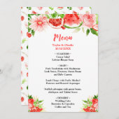 Watermelon and Pomegranate Wedding Menu (Voorkant / Achterkant)