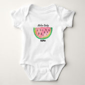 Watermelon Baby Aangepaste naam Romper (Voorkant)