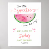 Watermelon Baby shower Welkom Poster (Voorkant)