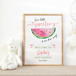 Watermelon Baby shower Welkom Poster