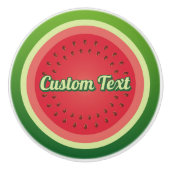 Watermelon Background Ceramic Knob. Keramische Knop (Voorkant)