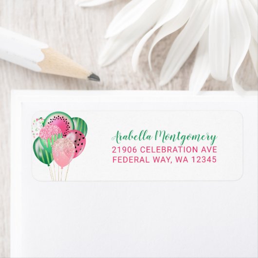 Watermelon Balloon Etiket (Insitu)