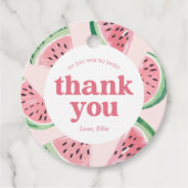 Watermelon Birthday Bedankjes Labels (Voorkant)