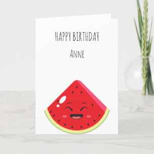 Watermelon Birthday Card Bedankkaart