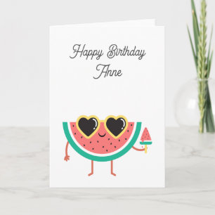 Watermelon Birthday Card Bedankkaart