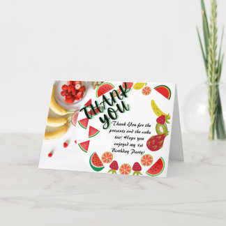 Watermelon Birthday Card Bedankkaart
