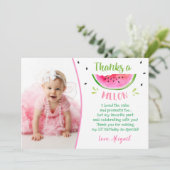 Watermelon Birthday Dank je kaarten (Staand voorkant)