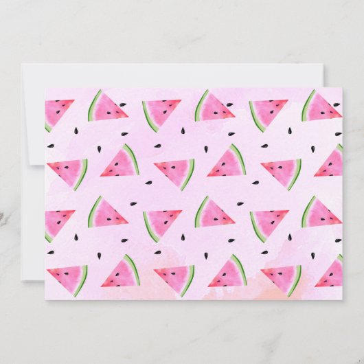 Watermelon Birthday Dank je kaarten (Achterkant)