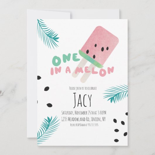 Watermelon Birthday Girl/One in a Melon (Voorkant)